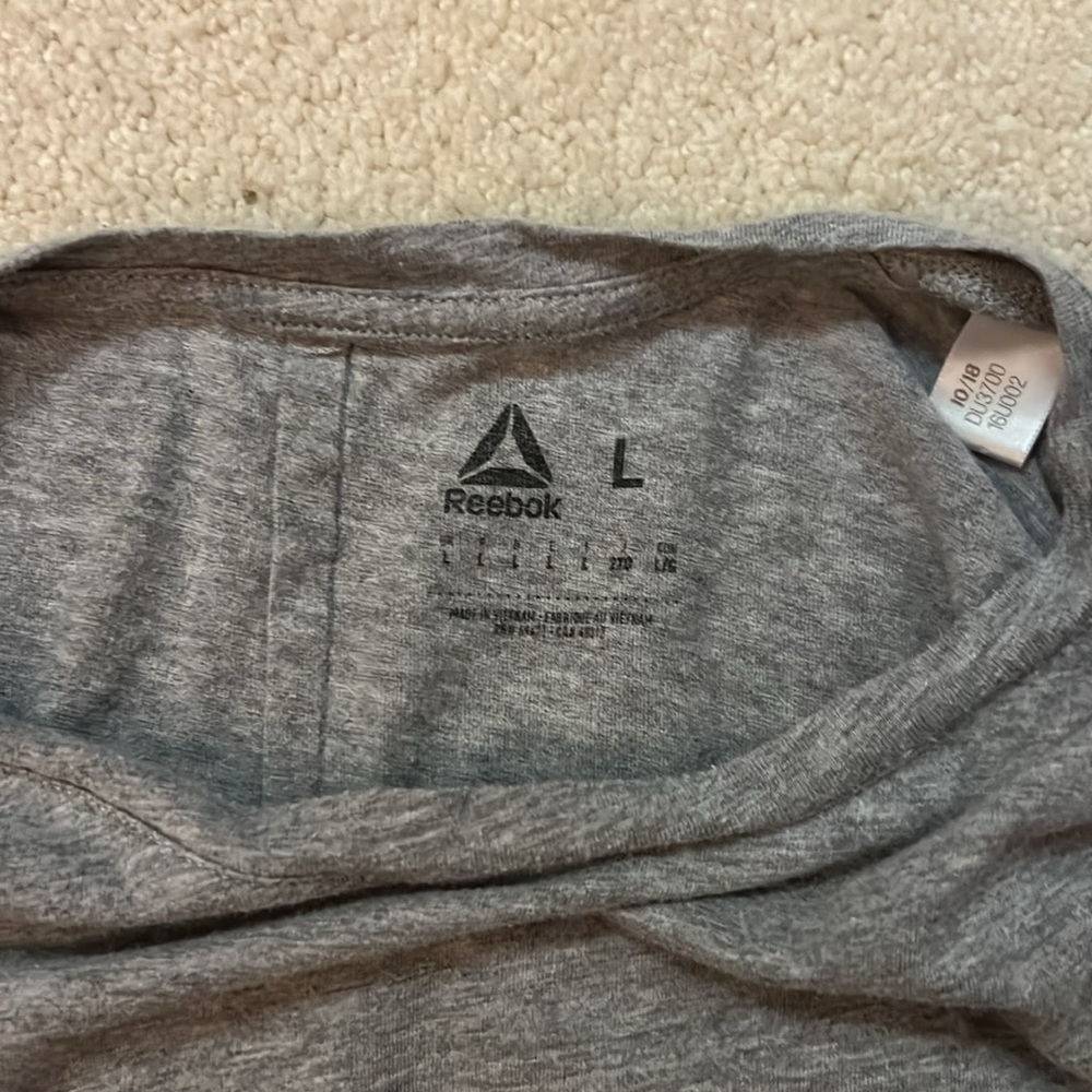 Gray Reebok Tee - Picture 3 of 3